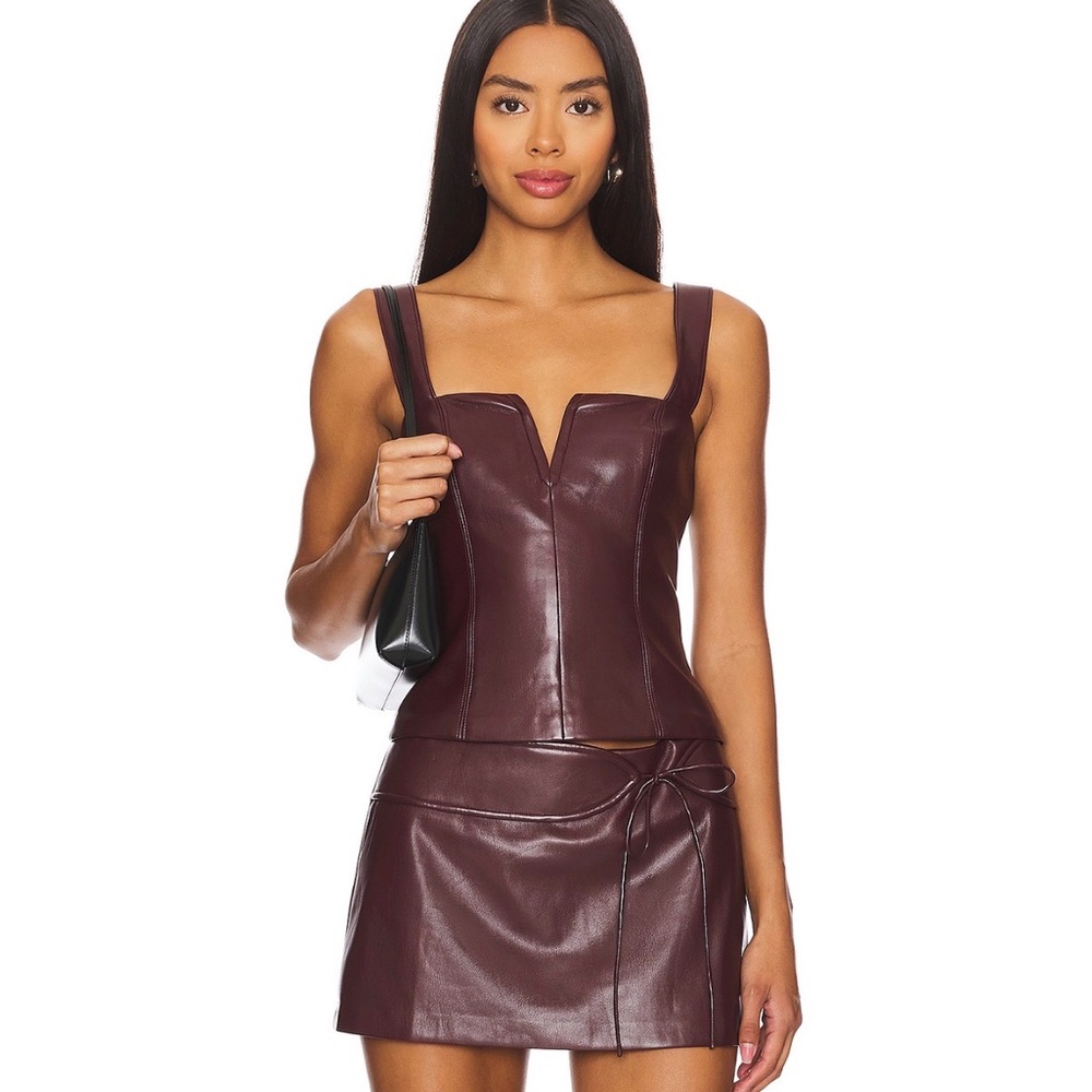 Amanda Uprichard Burgundy Mila Skort & Nia Top Set